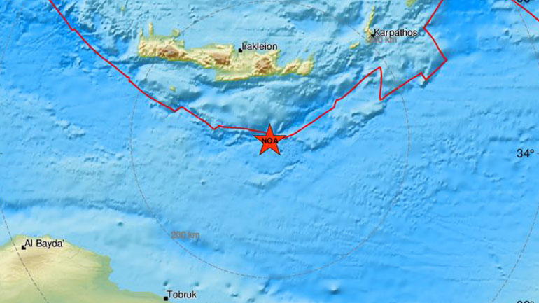 Σεισμός 3,6 Ρίχτερ στην Κρήτη