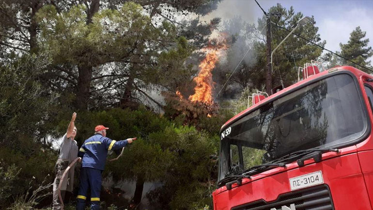 Φωτιά ξέσπασε στο Αργάσι Ζακύνθου – Υπό έλεγχο οι φλόγες