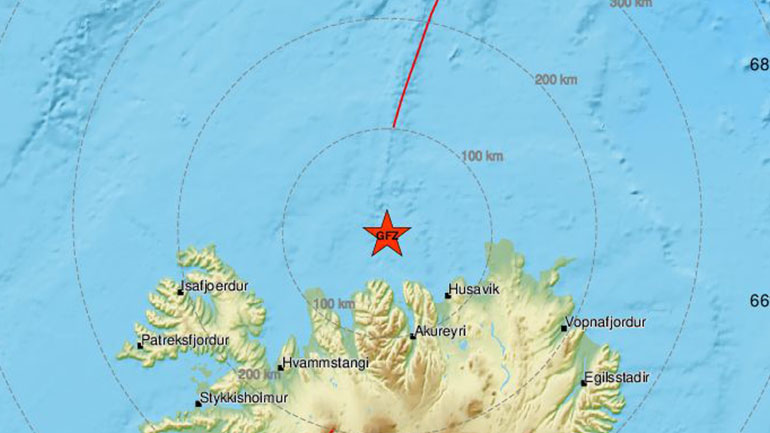 Σεισμός 5,3 Ρίχτερ στην Ισλανδία