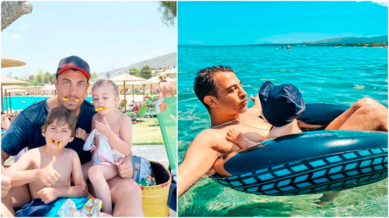 Οι τρυφερές φωτογραφίες των διάσημων Ελλήνων για τη Γιορτή του Πατέρα