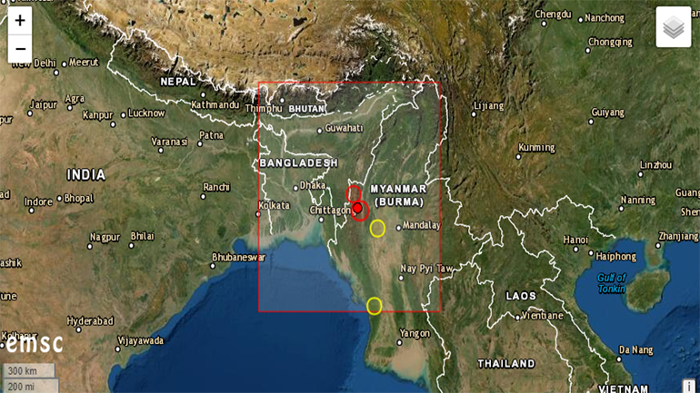 Ισχυρός σεισμός 5,8 Ρίχτερ στη Μιανμάρ