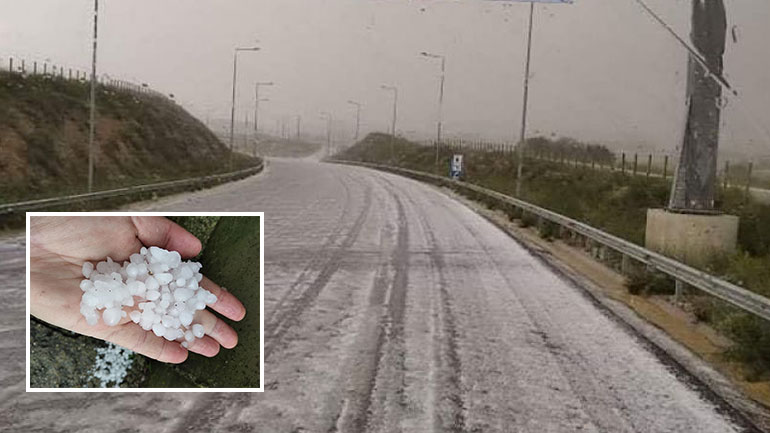 Η κακοκαιρία «χτύπησε» τη Θράκη – Χαλάζι σε ορεινή Ξάνθη και Ροδόπη