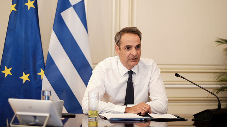 Τηλεδιάσκεψη Μητσοτάκη με παιδιά που μαθαίνουν ελληνικά σε διαφορετικές ηπείρους