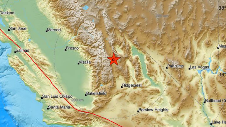 Σεισμός 5,8 Ρίχτερ στην Καλιφόρνια
