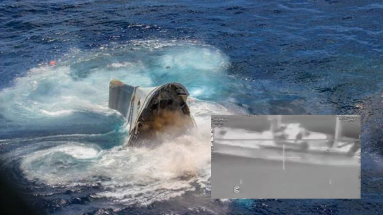 Εντυπωσιακές εικόνες από άσκηση με πραγματικά πυρά και βύθιση πλοίου