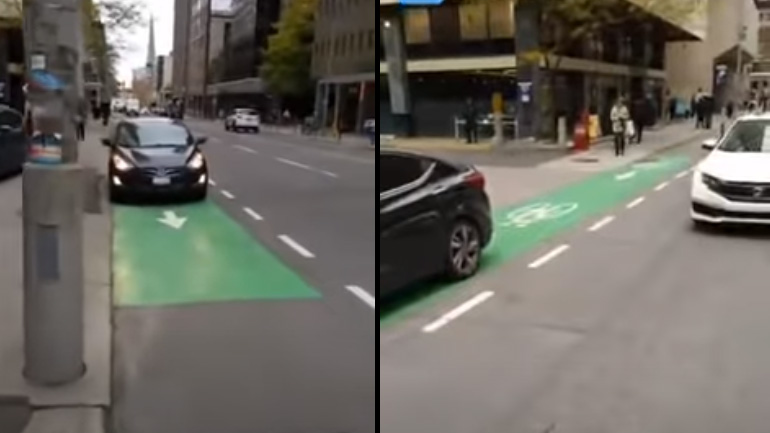 Πεζός μπλοκάρει τον δρόμο στους οδηγούς