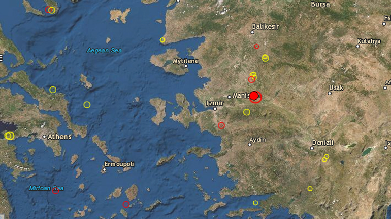 Σεισμός 5,2 Ρίχτερ κοντά στη Σμύρνη – Ιδιαίτερα αισθητός στα μικρασιατικά παράλια