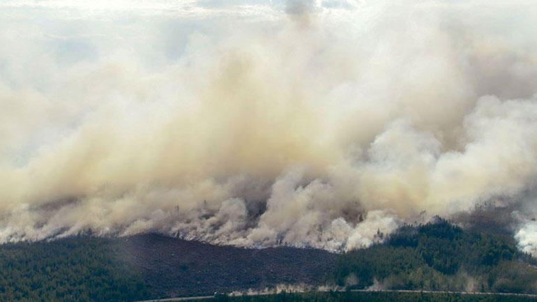 Εστία δασικής πυρκαγιάς για πρώτη φορά στον πολικό κύκλο της Σιβηρίας
