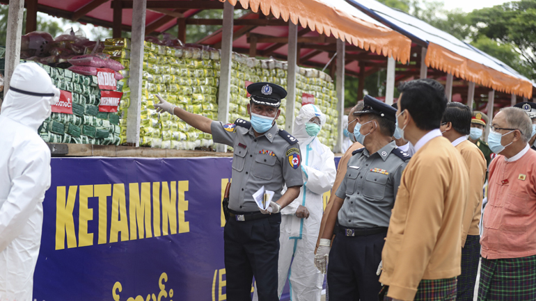 Ταϊλάνδη-Μιανμάρ: Οι Αρχές έκαψαν 25 τόνους κατασχεμένων ναρκωτικών