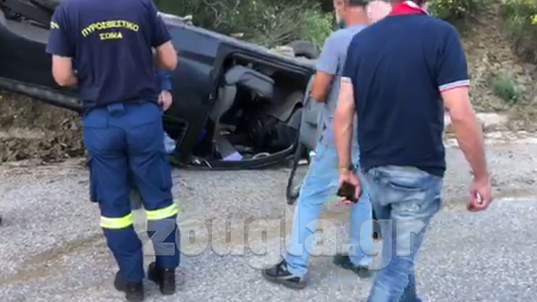 Άγιο είχε ένας οδηγός στην Καρδίτσα – Το αγροτικό ανετράπη από κατολισθήσεις