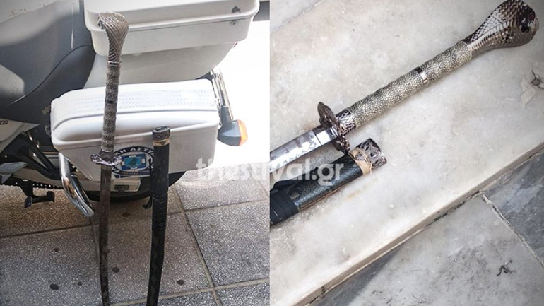 Θεσσαλονίκη: Συνελήφθη 43χρονος με σπαθί σαμουράι από αστυνομικούς της ομάδας Ζ