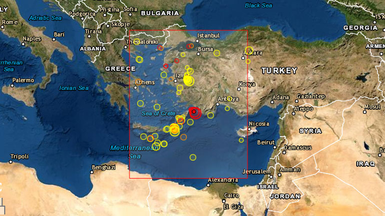 Σεισμός 4,7 Ρίχτερ στα Δωδεκάνησα