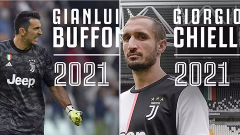 Μπουφόν και Κιελίνι συνεχίζουν και του χρόνου στη Γιουβέντους