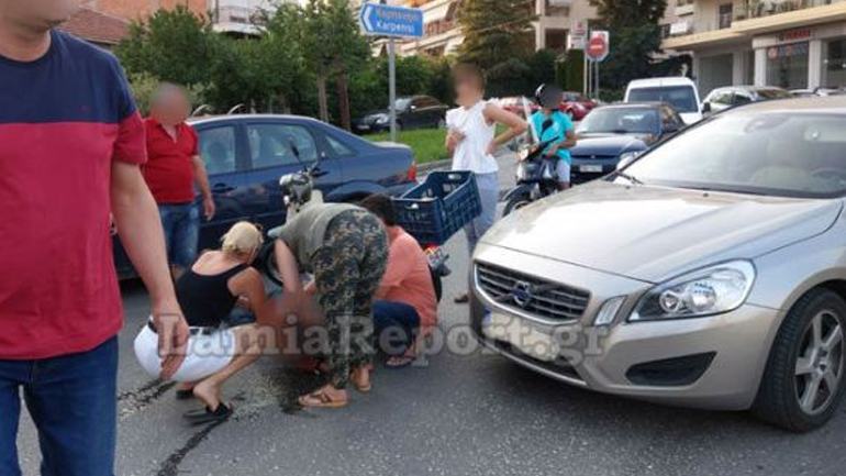 Τραυματίστηκε δικυκλιστής σε τροχαίο στη Λαμία