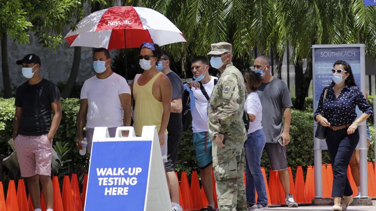 ΗΠΑ-Covid-19: Νέο ρεκόρ κρουσμάτων στη Φλόριντα – Περισσότερα από 10.000 σε μια ημέρα
