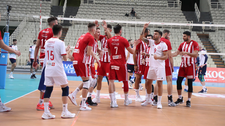 Volley League: Ισοφάρισε τη σειρά ο Ολυμπιακός, 3-0 τον Φοίνικα