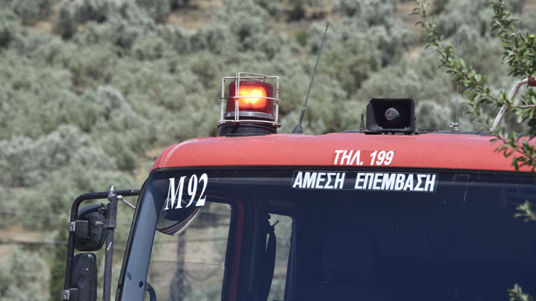 Πυρκαγιά κοντά στην Κνωσό