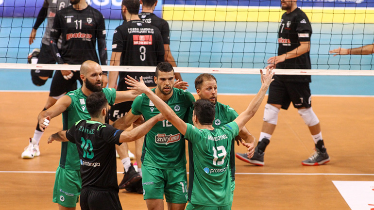Volley League: Ισοφάρισε ο Παναθηναϊκός, 3-0 σετ τον ΠΑΟΚ