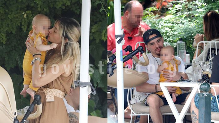 Βασιλική Μιλλούση – Λευτέρης Πετρούνιας: Βόλτα με την κορούλα τους στη Γλυφάδα