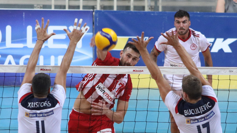 Volley League: Στους τελικούς ο Ολυμπιακός, 3-0 τον Φοίνικα