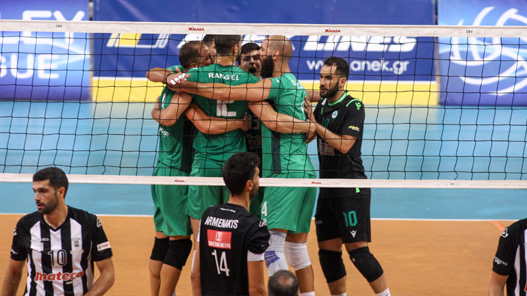 Volley League: Στους τελικούς ο Παναθηναϊκός, 3-0 τον ΠΑΟΚ