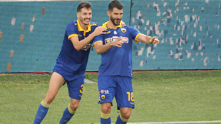 Δεύτερη η ΑΕΚ, 4-1 τον Άρη