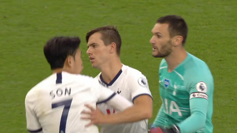 Tότεναμ: Θερμό επεισόδιο Γιορίς-Σον στο ημίχρονο του αγώνα με την Έβερτον