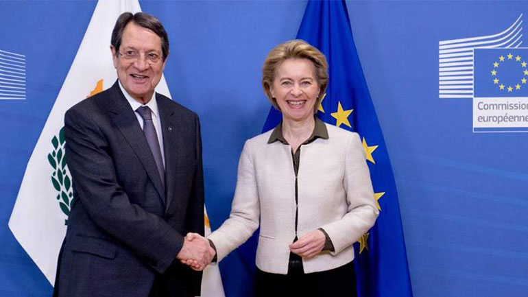 Κύπρος: Τηλεφωνική επικοινωνία Αναστασιάδη – φον ντερ Λάιεν