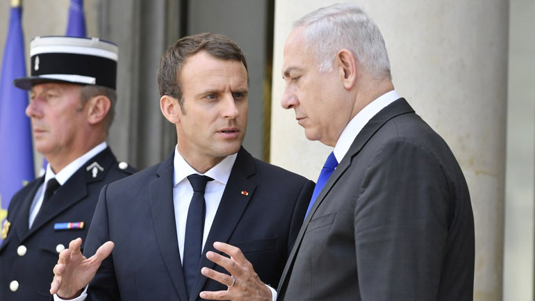 Ο Μακρόν ζητεί από τον Νετανιάχου να μην προχωρήσει σε προσάρτηση παλαιστινιακών εδαφών