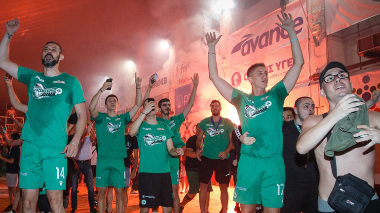 Βόλεϊ: Αποθέωση για τον πρωταθλητή Παναθηναϊκό στο κατάμεστο «Παύλος Γιαννακόπουλος»