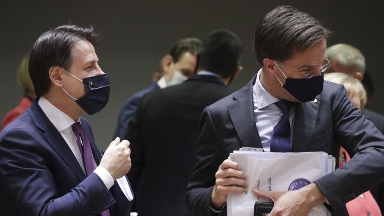 Άρχισαν οι διαφωνίες στη Σύνοδο Κορυφής: Η σύγκρουση Τζουζέπε Κόντε – Μάρκ Ρούτε