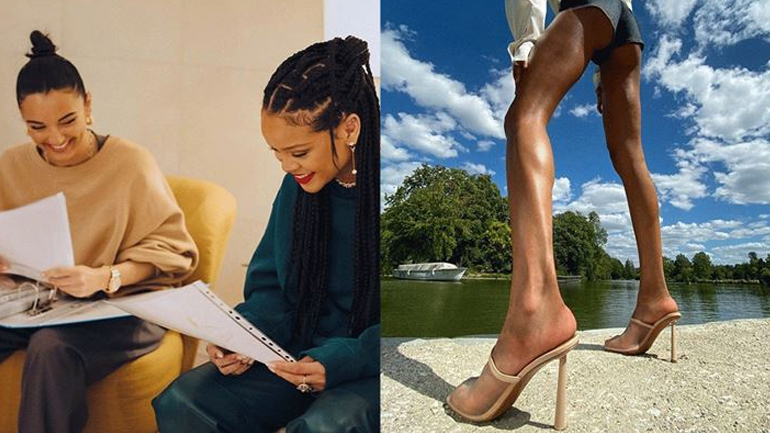 H νέα συλλογή παπουτσιών της Rihanna σε συνεργασία με την Amina Muaddi