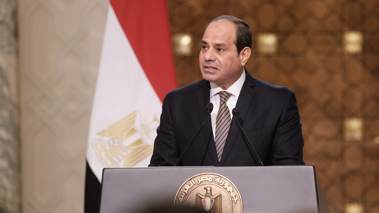Ο  πρόεδρος της Αιγύπτου Φατάχ Αλ Σίσι 