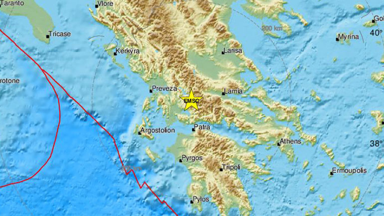 Σεισμός 4 Ρίχτερ στο Καρπενήσι