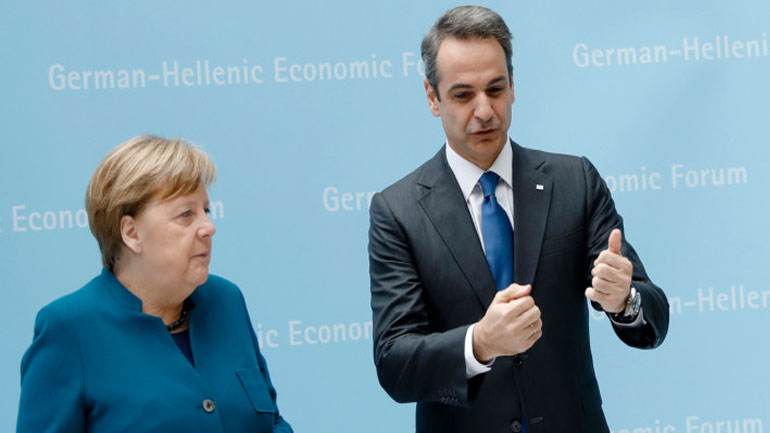 Επικοινωνία Μέρκελ-Μητσοτάκη