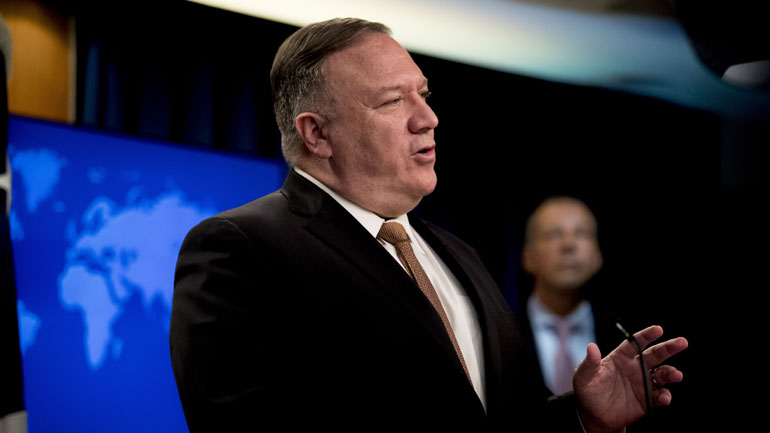 Ο Πομπέο κατηγορεί τον επικεφαλής του Π.Ο.Υ. ότι «εξαγοράστηκε» από την Κίνα