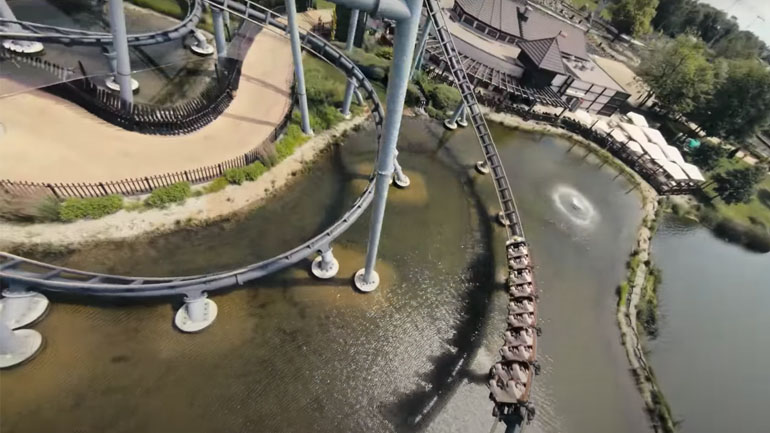 Drone σε λούνα παρκ