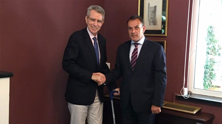 Στην Αλεξανδρούπολη ο υπουργός Εθνικής Άμυνας και ο πρέσβης των ΗΠΑ Τζ. Πάιατ