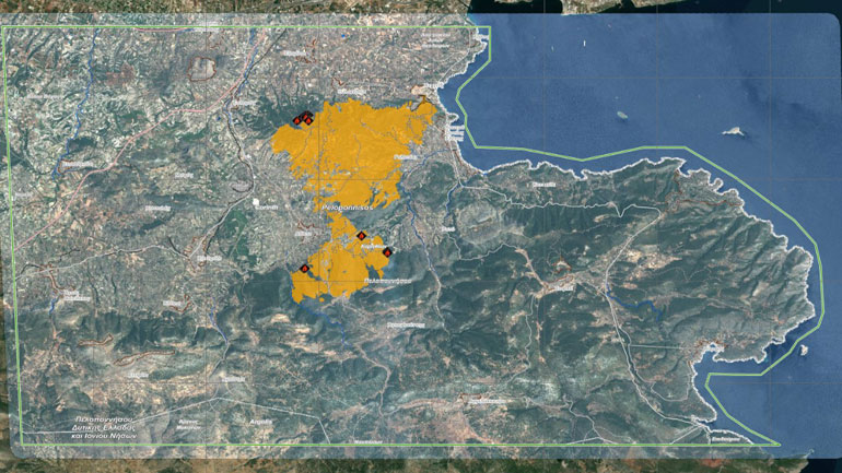 Πάνω από 32.000 στρέμματα η καμμένη έκταση στην Κορινθία