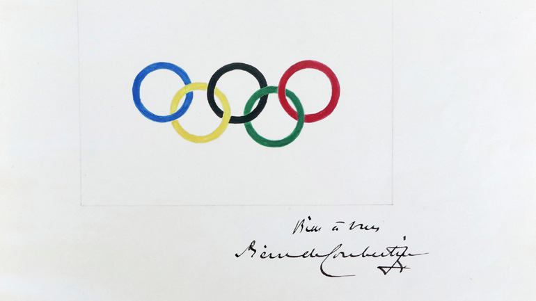 Σχέδιο της Ολυμπιακής σημαίας από τον Κουμπερτέν πωλήθηκε σε δημοπρασία έναντι 185.000 ευρώ