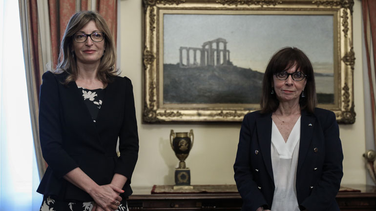 Συνάντηση της ΠτΔ με την υπουργό Εξωτερικών της Βουλγαρίας