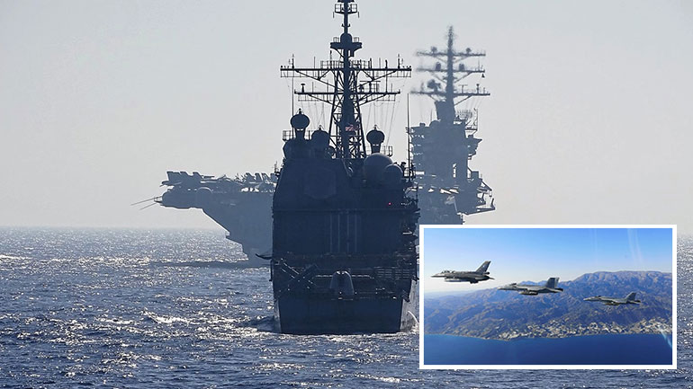 Συνεκπαίδευση Πολεμικού Ναυτικού και Αεροπορίας με το Αεροπλανοφόρο Αϊζενχάουερ