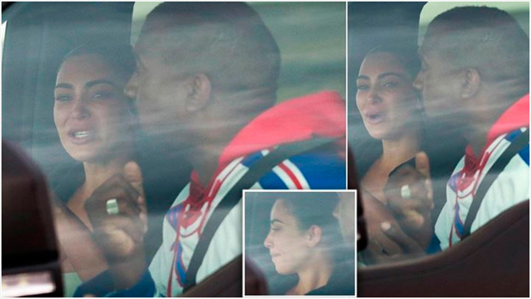 Συντετριμένη η Kim Kardashian στην πρώτη συνάντηση με τον Kanye West μετά το παραλήρημα