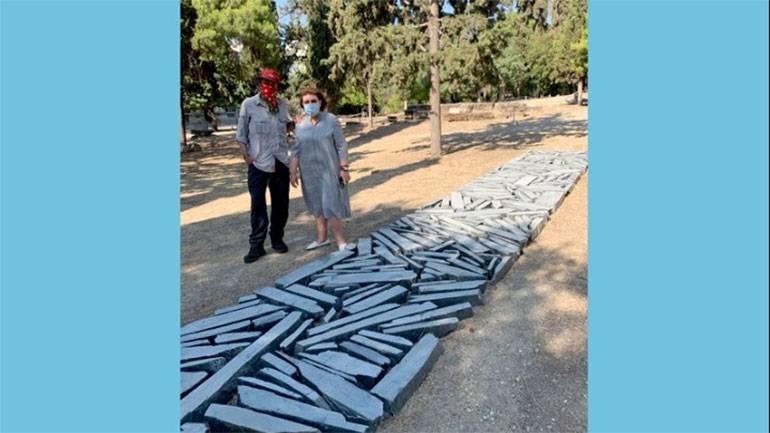 Συνάντηση της Λίνας Μενδώνη με τον Βρετανό καλλιτέχνη Richard Long