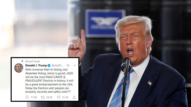 Αναβολή των εκλογών ζητάει ο Τραμπ