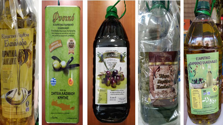 Εντοπίστηκαν νοθευμένα ελαιόλαδα στην αγορά