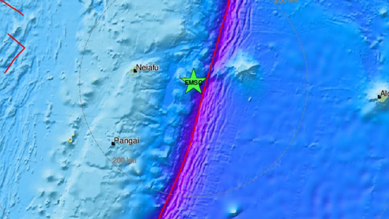 Σεισμός 5,8 Ρίχτερ στην Ωκεανία