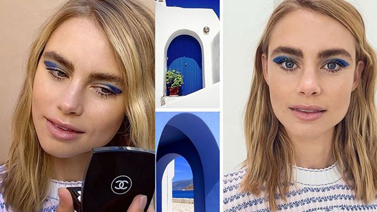 To make up look της διάσημης beauty guru Jo Baker είναι εμπνευσμένο από τα ελληνικά νησιά