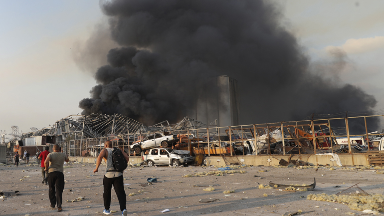 Η έκρηξη στη Βηρυτό ισοδυναμούσε με σεισμό 4,5 Ρίχτερ, σύμφωνα με Ιορδανούς σεισμολόγους