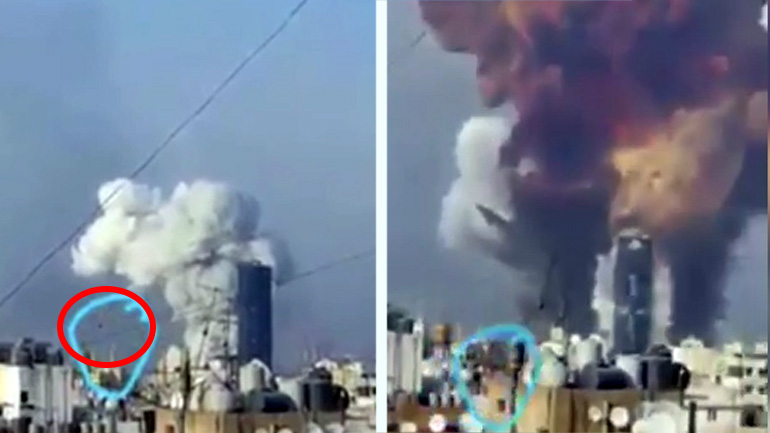 Ερωτηματικά δημιουργεί αντικείμενο που κινείται με μεγάλη ταχύτητα στο λιμάνι της Βηρυτού δευτερόλεπτα πριν την έκρηξη